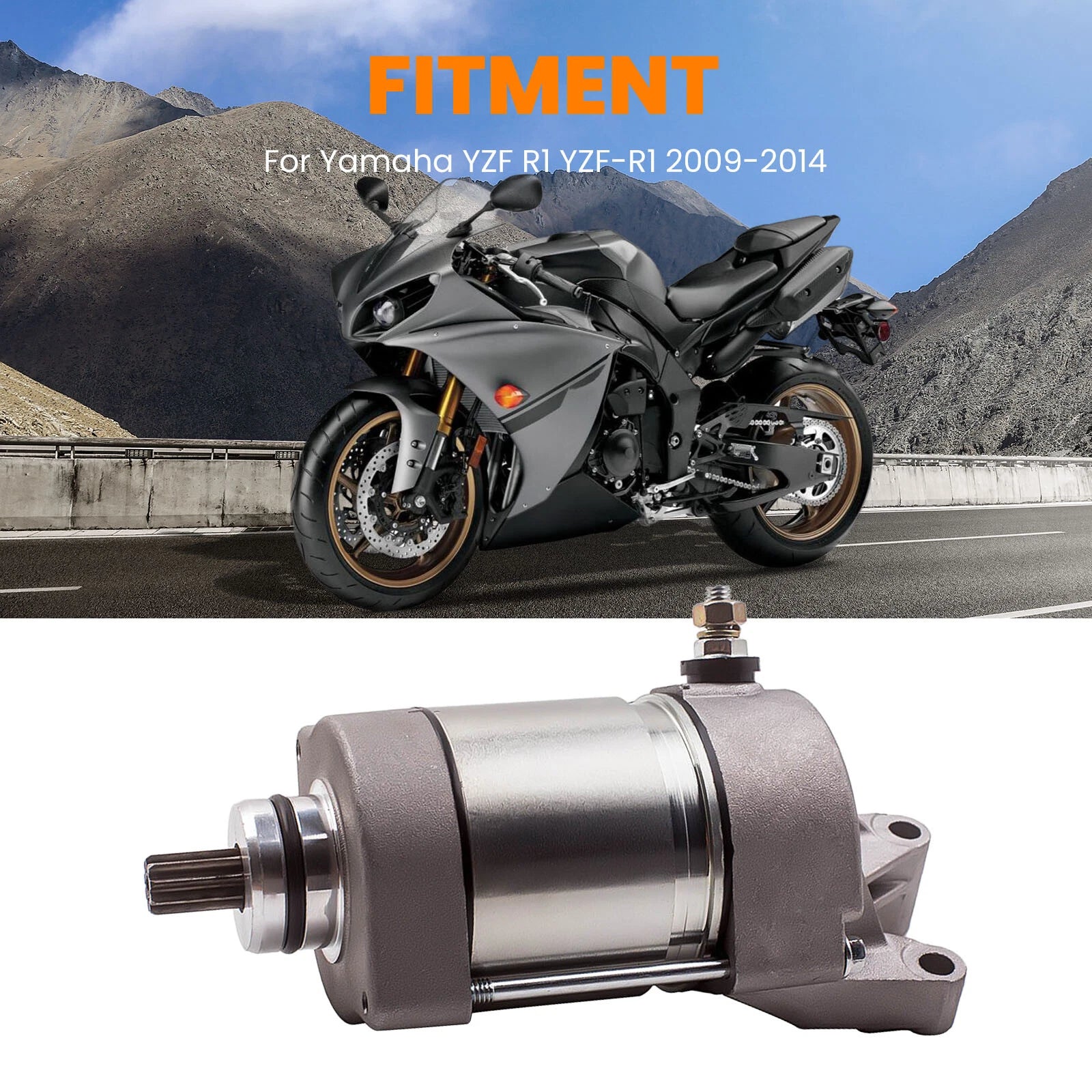 Starter Motor Assembly for Yamaha YZF-R1 (2009–2014) 14B-81890-00-00