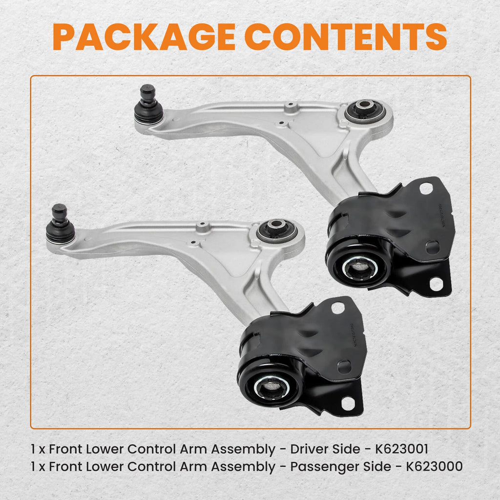 Set of 2 Front Lower Control Arm Ball Joints for Ford Fusion MKZ (2013–2020)
