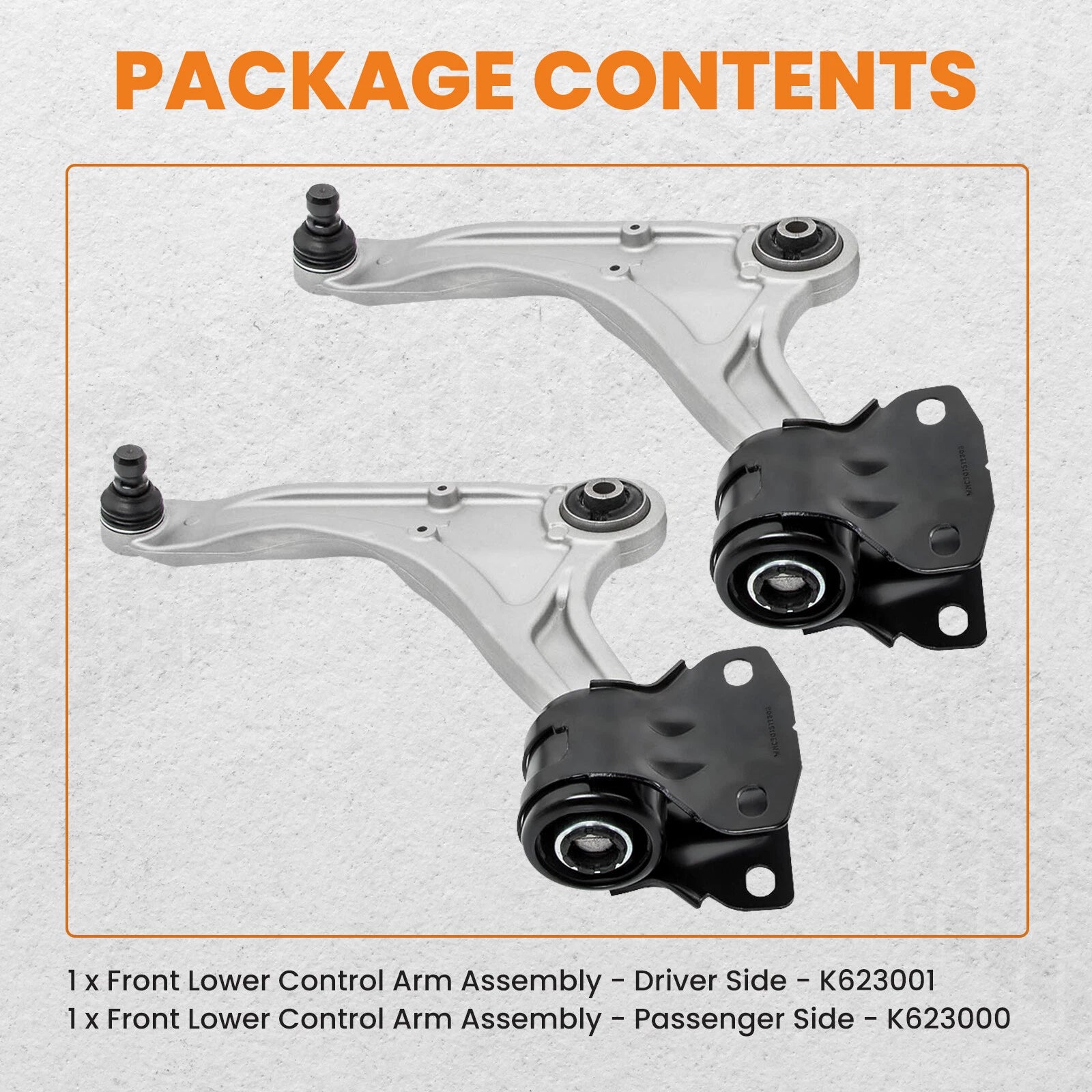 Set of 2 Front Lower Control Arm Ball Joints for Ford Fusion MKZ (2013–2020)