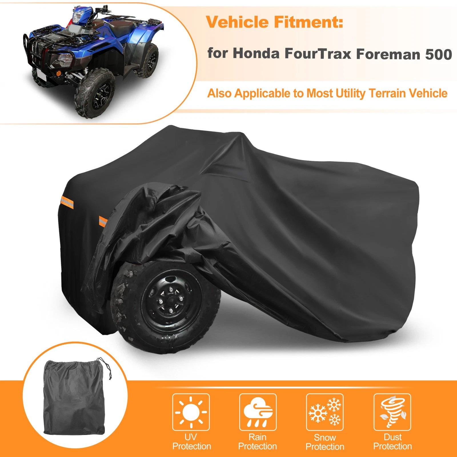Waterproof ATV Cover for Honda FourTrax Foreman 500 (2005–2023)