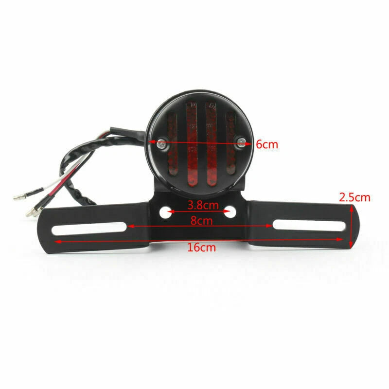 Tail Brake License Plate Holder for Bobber Cafe Racer (T9)