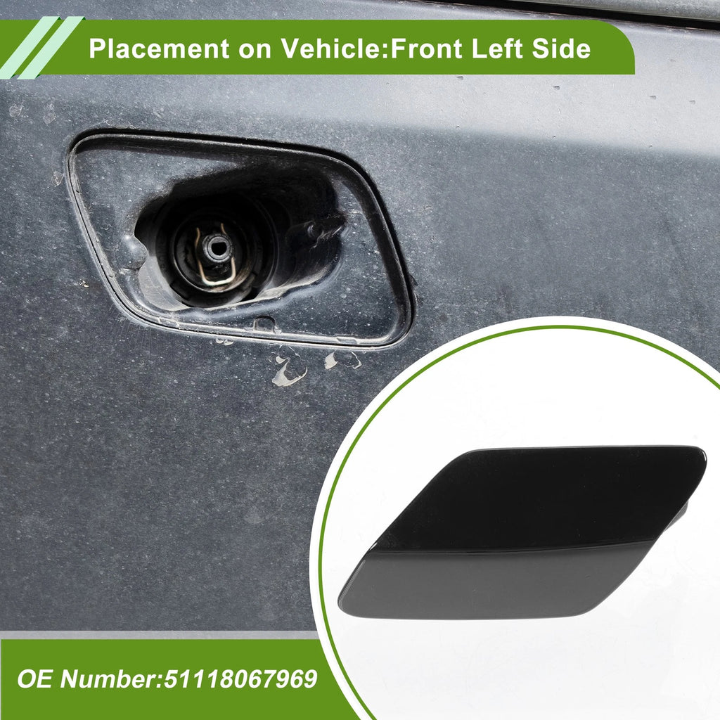 Front Left Washer Nozzle Cover Cap No. 51118067969 for BMW 320i (2013–2018)