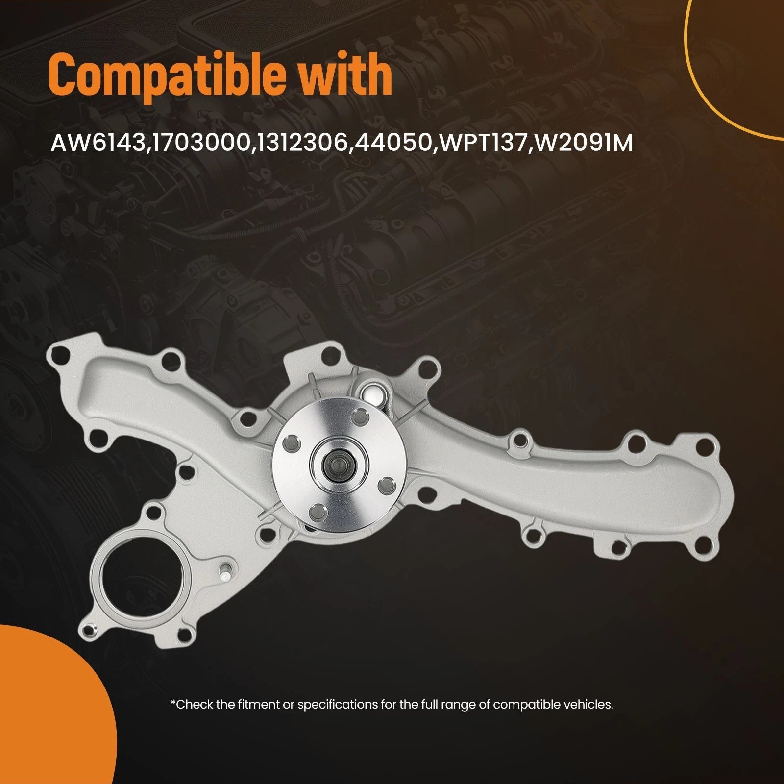 Cooling Water Pump Kit for Lexus IS250 IS300 IS350 (2006–2018) 1610039435