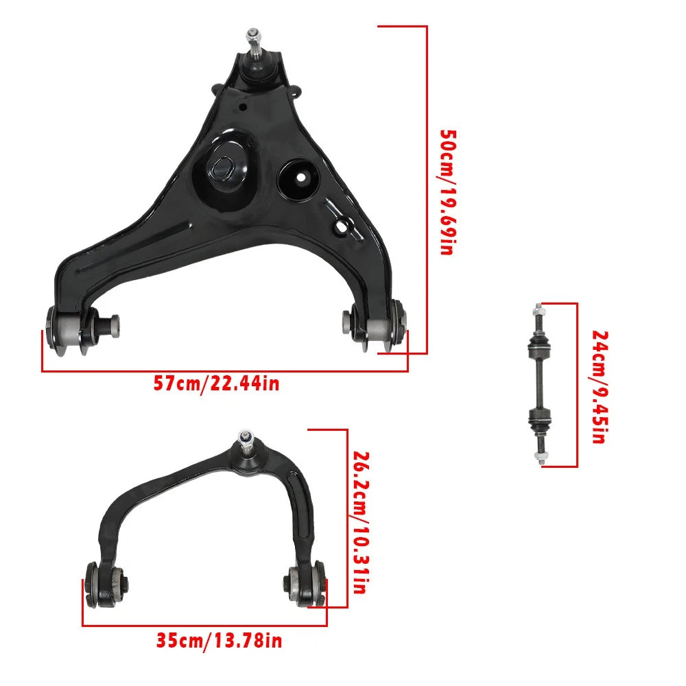 Set of 6 Control Arms and Sway Bars for Ford F150 (2009–2013)