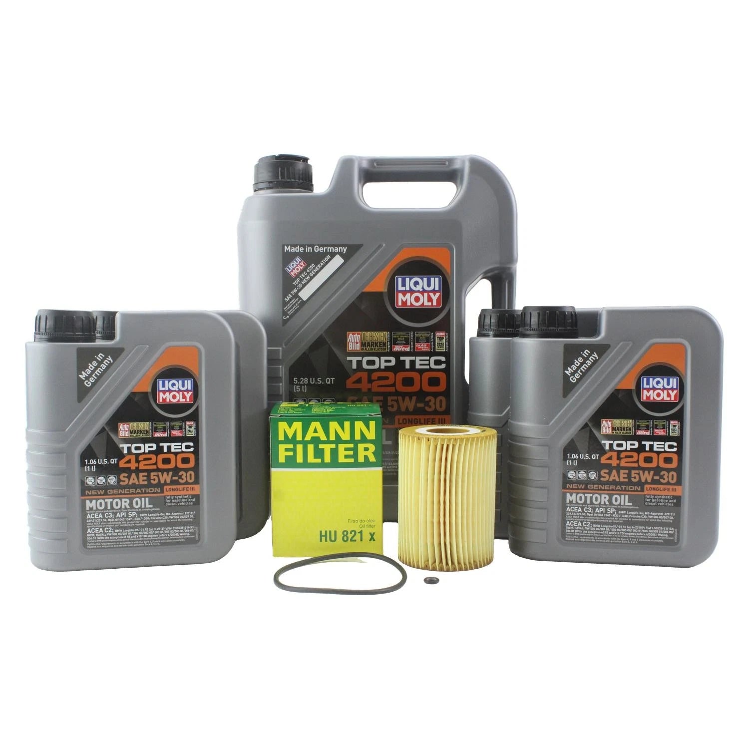 Liqui Moly Top Tec 4200 5W-30 Engine Oil Change Kit for Mercedes X164 ML320 ML350 (2006–2012)