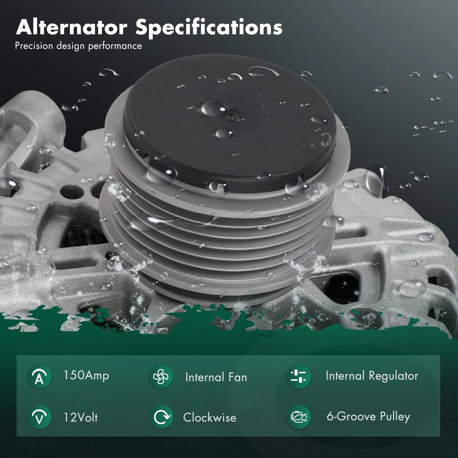 Alternator for Audi A5 Quattro, Q5 V6 3.2L (2008–2010) 11461