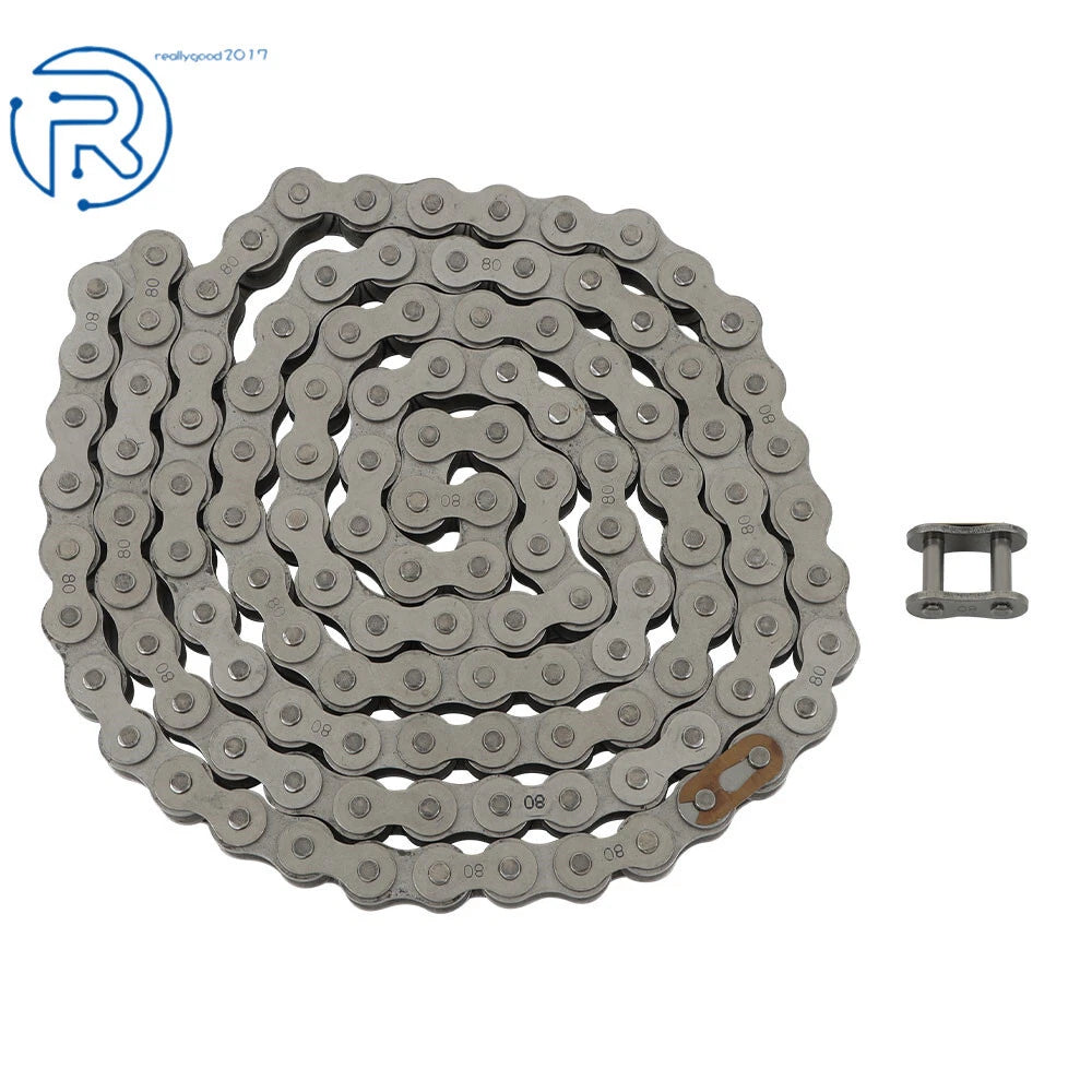 10 Feet Carbon Steel Roller Chain with 1 Connector