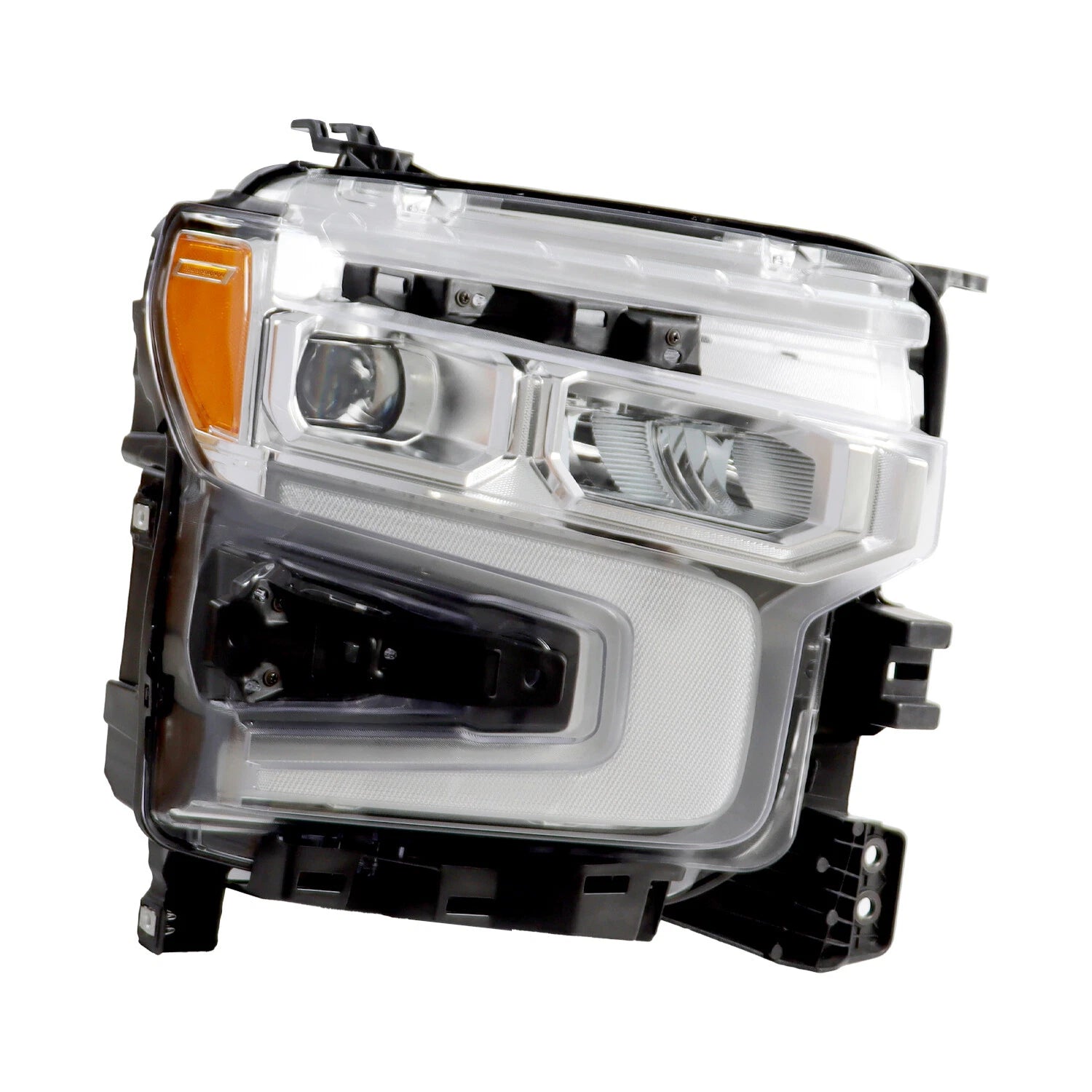 Chrome Bezel Full LED Headlight for Chevy Silverado 1500 LT RST (2022–2024)