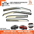 White Pearl Visor Rain Shield Weather Guard for Isuzu D-Max (2012-2019)