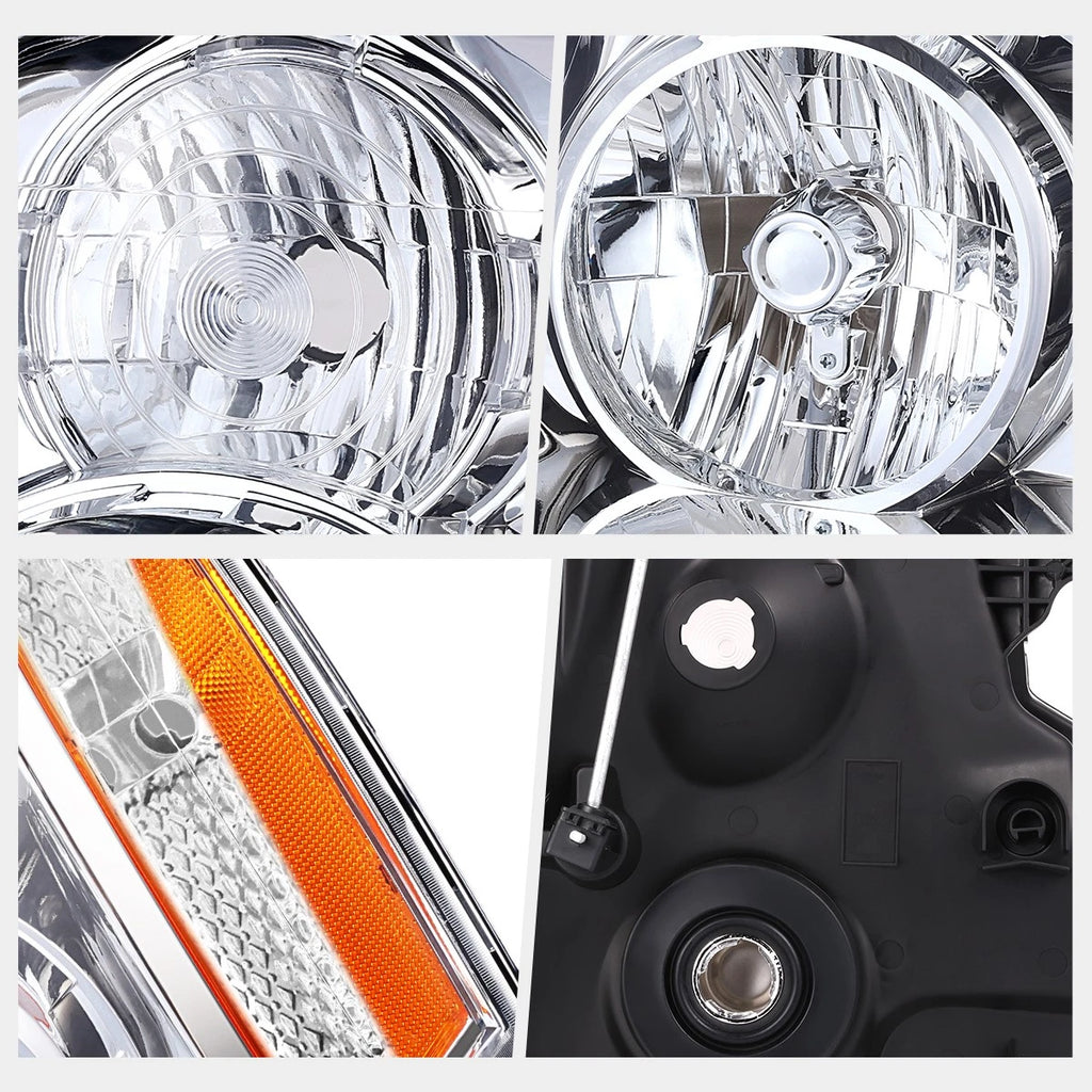 Driver Left Side Black Clear Headlight for Chevrolet Silverado 1500 LTD (2019–2022)