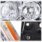 Driver Left Side Black Clear Headlight for Chevrolet Silverado 1500 LTD (2019–2022)