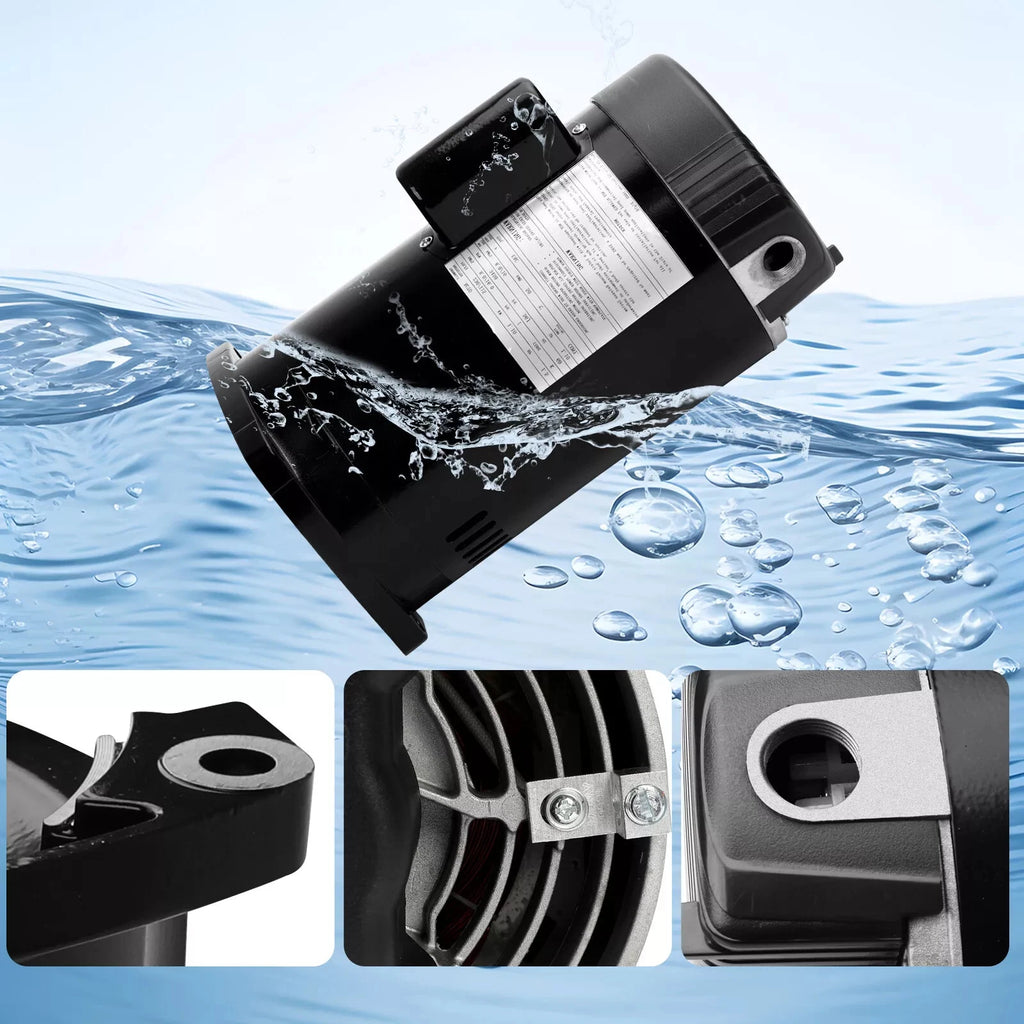 1.5HP Pool Motor Replacement Pump for Square Flange B2854V1 B2854 (115/230V)