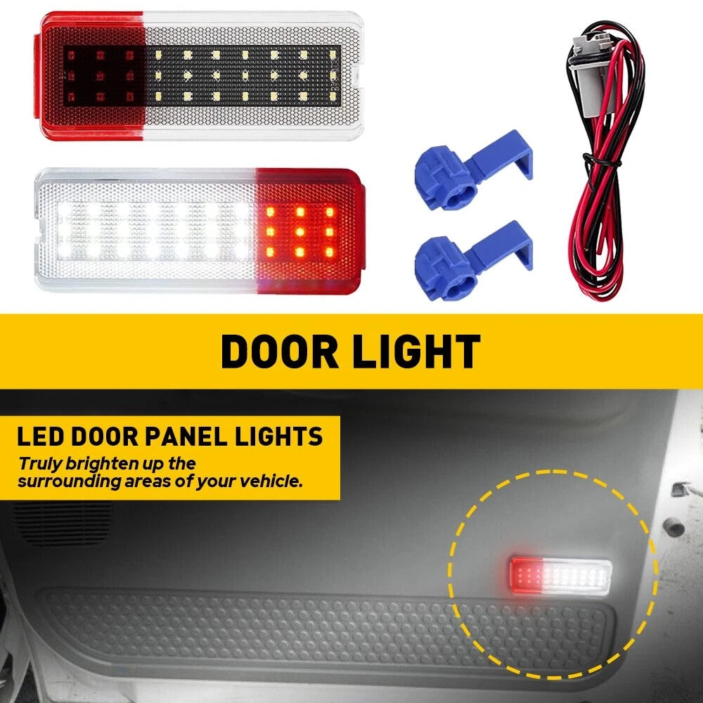 Full LED Interior Door Panel Light for F250 F350 Super Duty Excursion (1999–2007)