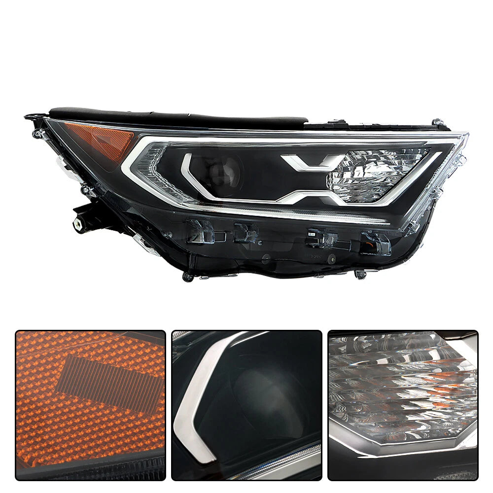 LED Front Headlights for Toyota RAV4 Hybrid (2019-2022) Left + Right