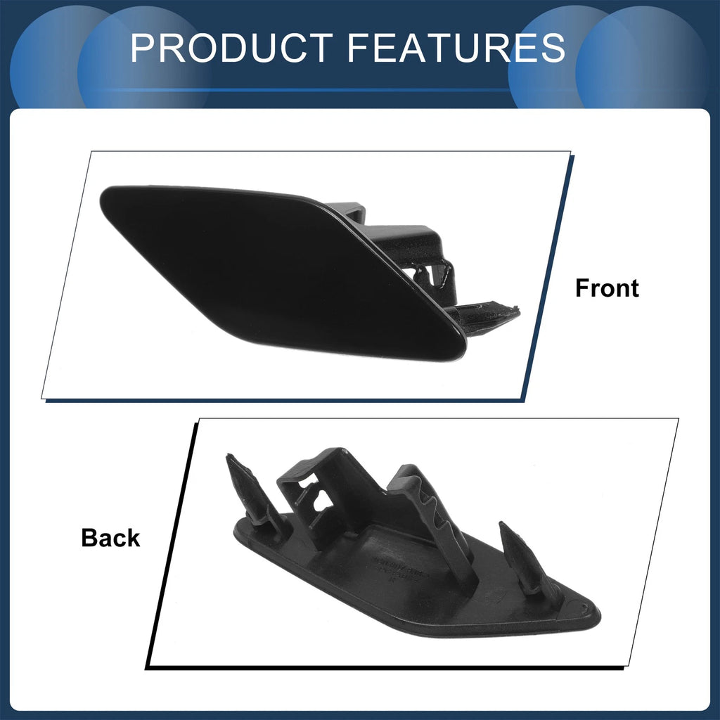 Front Right Washer Nozzle Cover Cap for Volkswagen Passat B8 (2015–2022) Black
