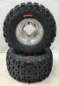 Set of 2 DWT A5 Polished 9" Rear Rims Wheels for Honda TRX 450R 450ER 250R 400EX
