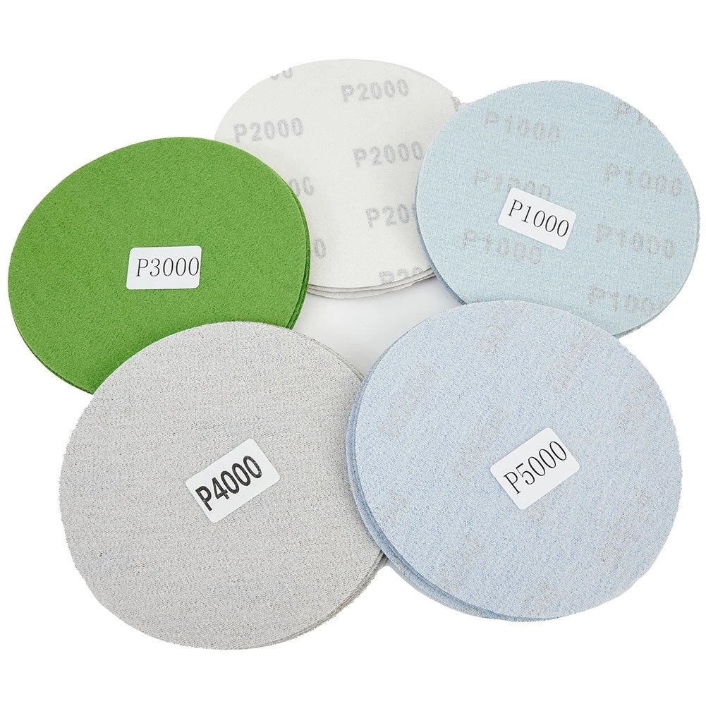 Set of 20 Sanding Papers 1000-5000 Grit 125mm Round for Wood Metal