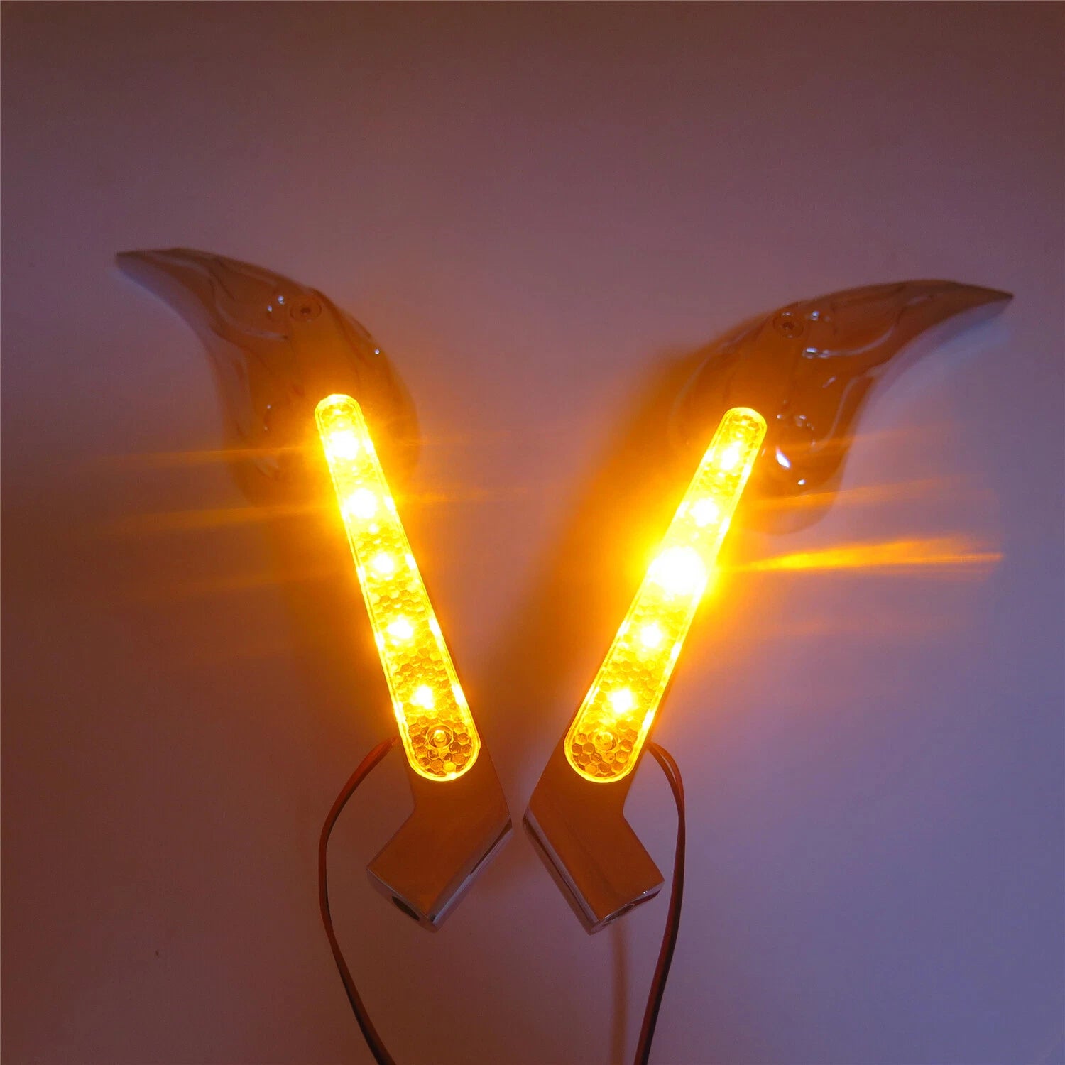 LED Turn Signal Mirror for Harley Touring Dyna Soft (All Years)