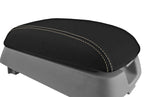 Leather Console Lid Armrest Cover for Hyundai Santa Fe (2007–2012) Beige Stitch