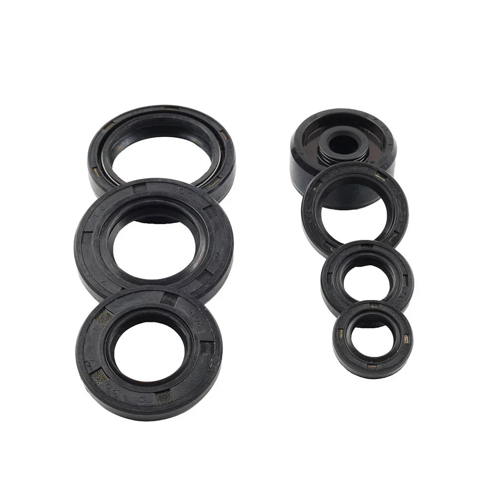 7 x Engine Oil Seal Kit for Yamaha DT200R, DT200WR (1988-1996)