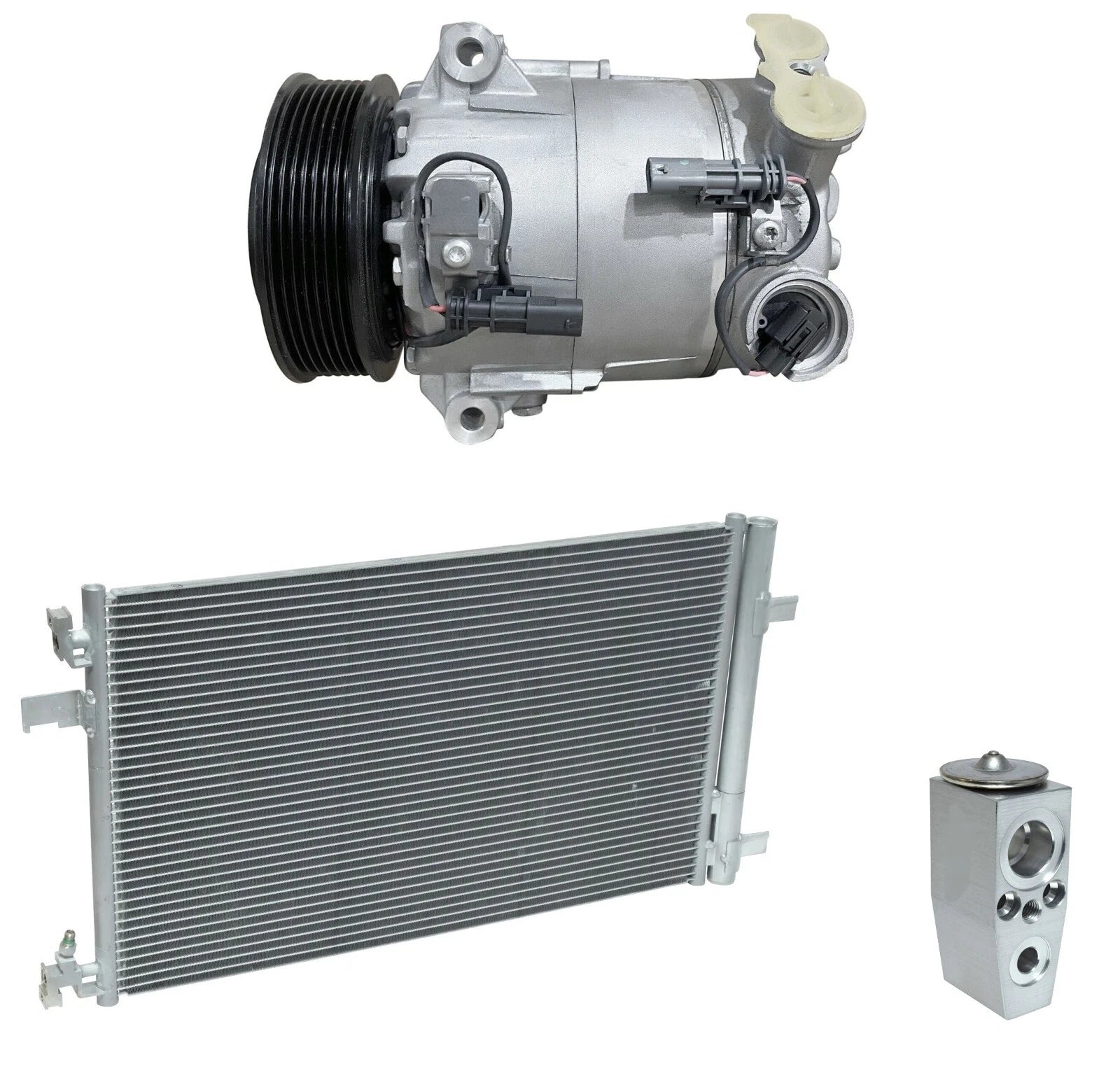 AC Compressor Kit With Condenser for Chevrolet Malibu 2.4L (2013-2015)