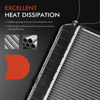 Radiator with Trans Oil Cooler for Jeep Wrangler (1987–1995, 1997–2006)