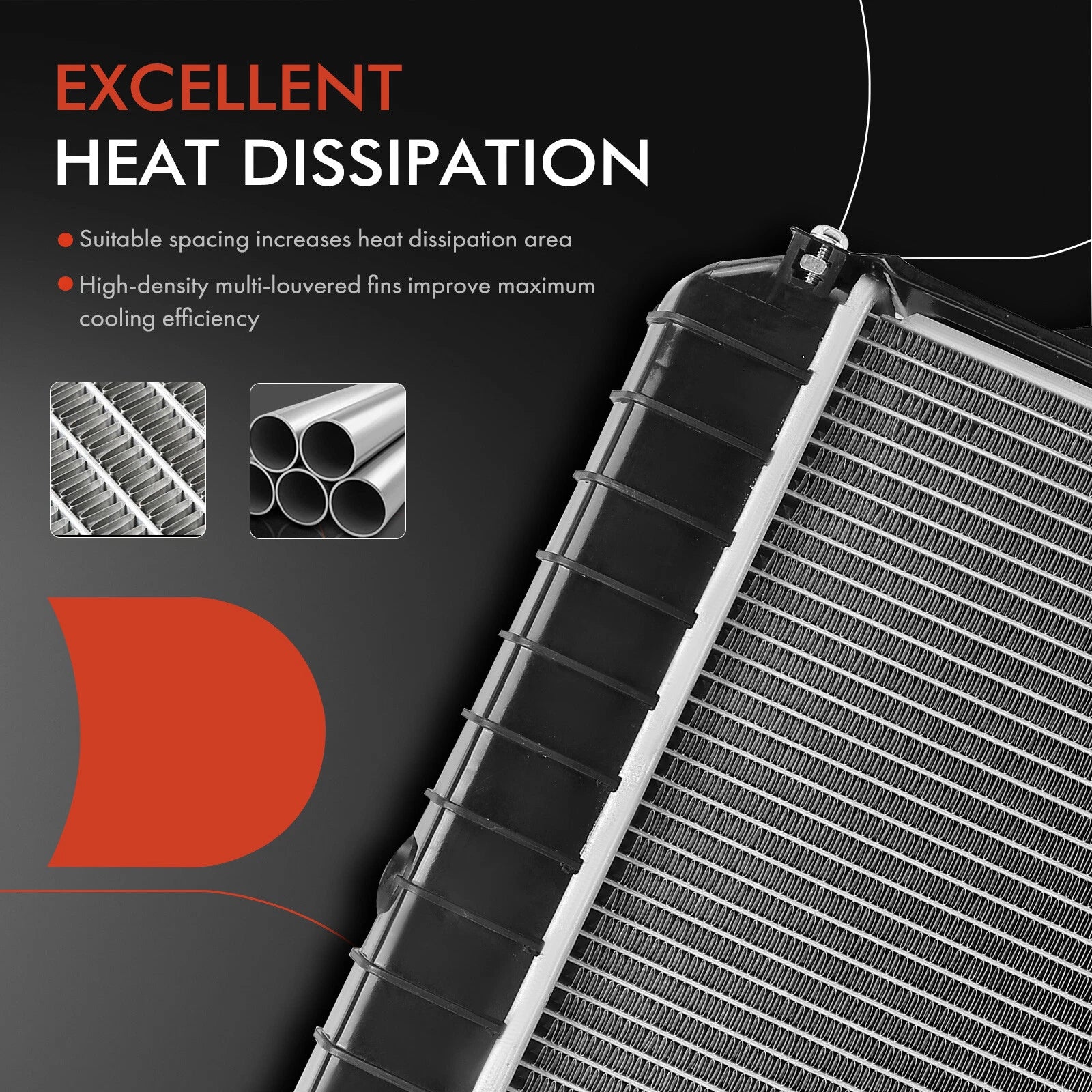 Radiator with Trans Oil Cooler for Jeep Wrangler (1987–1995, 1997–2006)
