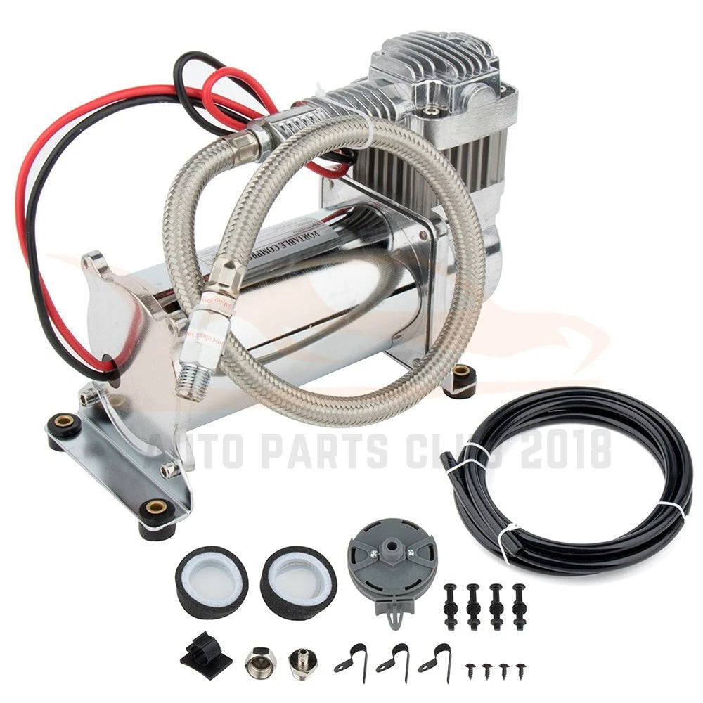 12V 200PSI Air Compressor for Train Horns Bag Suspension (Heavy Duty)