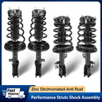 4PCS Complete Strut Assembly for 2007–2011 Toyota Camry & Avalon 2.4L
