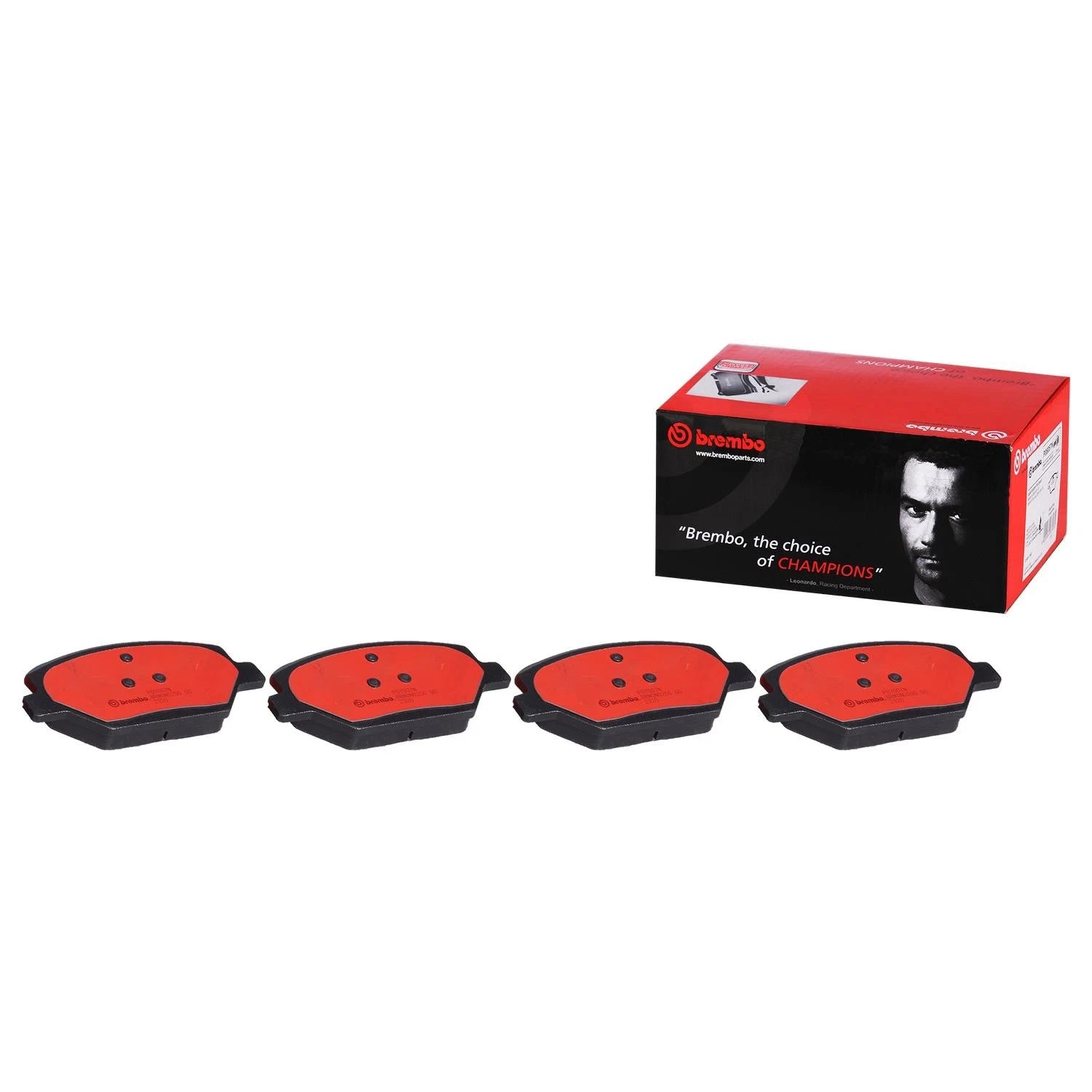 Set of 4 Brembo Ceramic Front Brake Pads for Buick Chevrolet GMC (NAO P07007N)