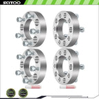 Set of 4 Wheel Spacers 5x4.75 1.25" 12x1.5 for Chevrolet S10 Blazer Camaro Corvette