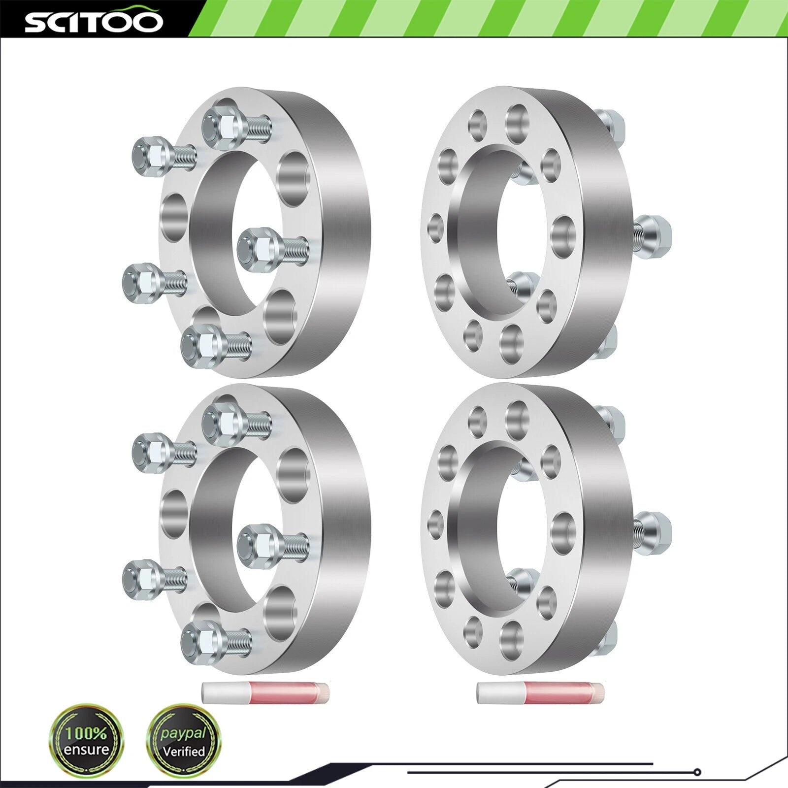 Set of 4 Wheel Spacers 5x4.75 1.25" 12x1.5 for Chevrolet S10 Blazer Camaro Corvette