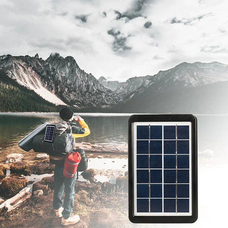 Portable Mini Solar Power Lighting System with Music Speaker