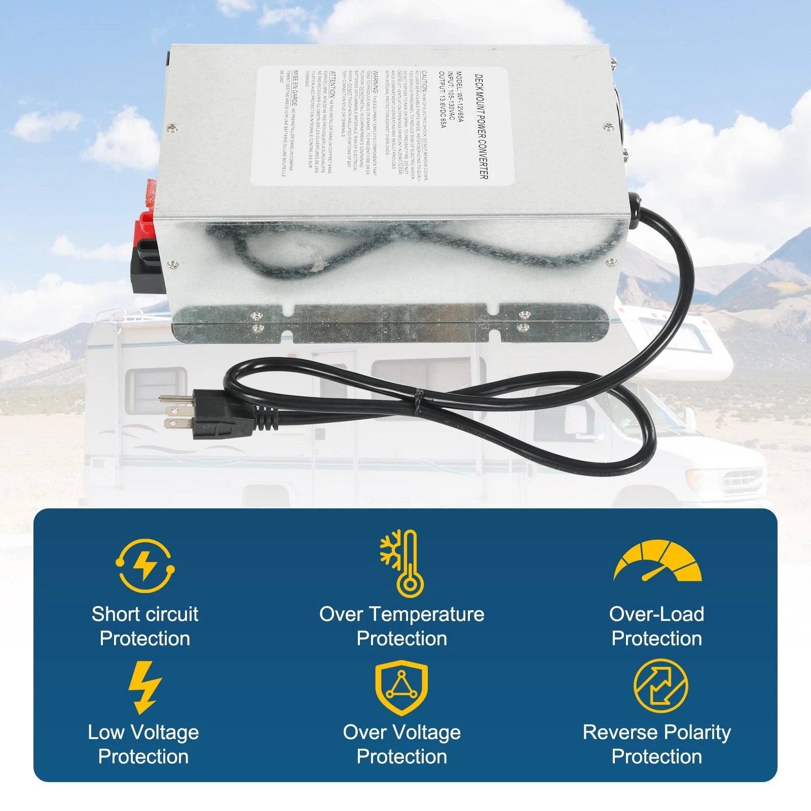 5 Amp Power Converter Charger for RV Trailer Camper (WF-9865)