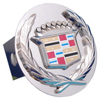 Chrome Logo on Trailer Hitch Plug - Officially Licensed for Cadillac