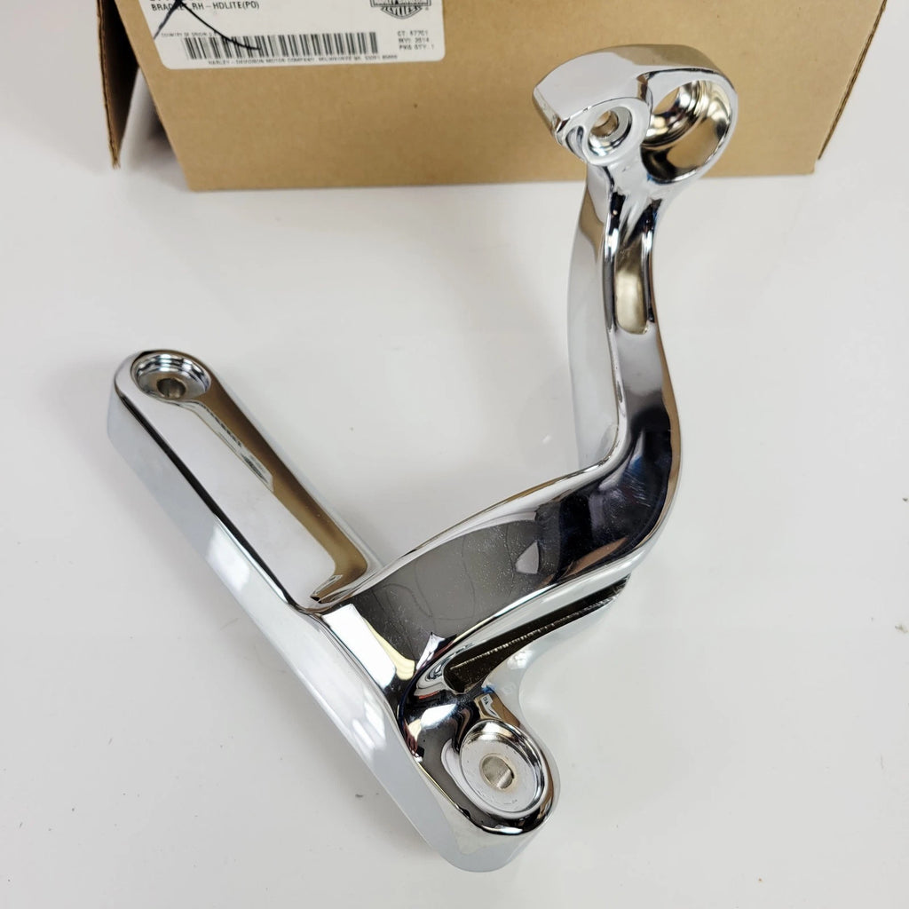 Right Side Aux Lamp Chrome Bracket for Harley Davidson Touring (2014–2023) 67700057