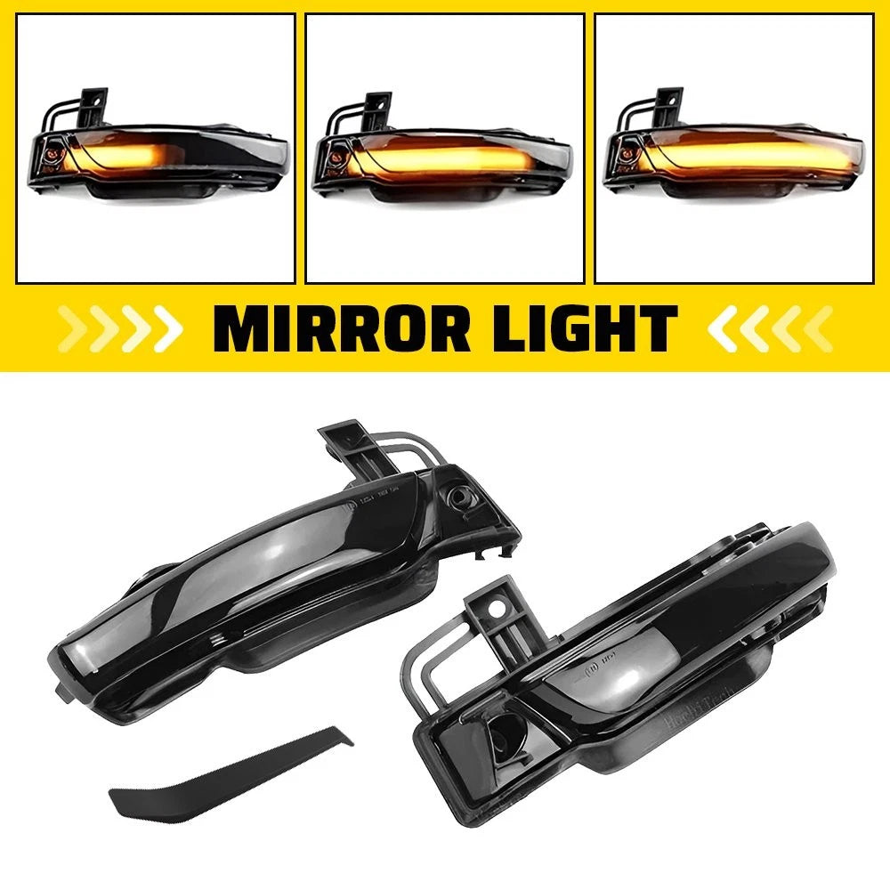 2Pcs LED Dynamic Side Mirror Signal Lights for Dodge Durango (2011–2023)