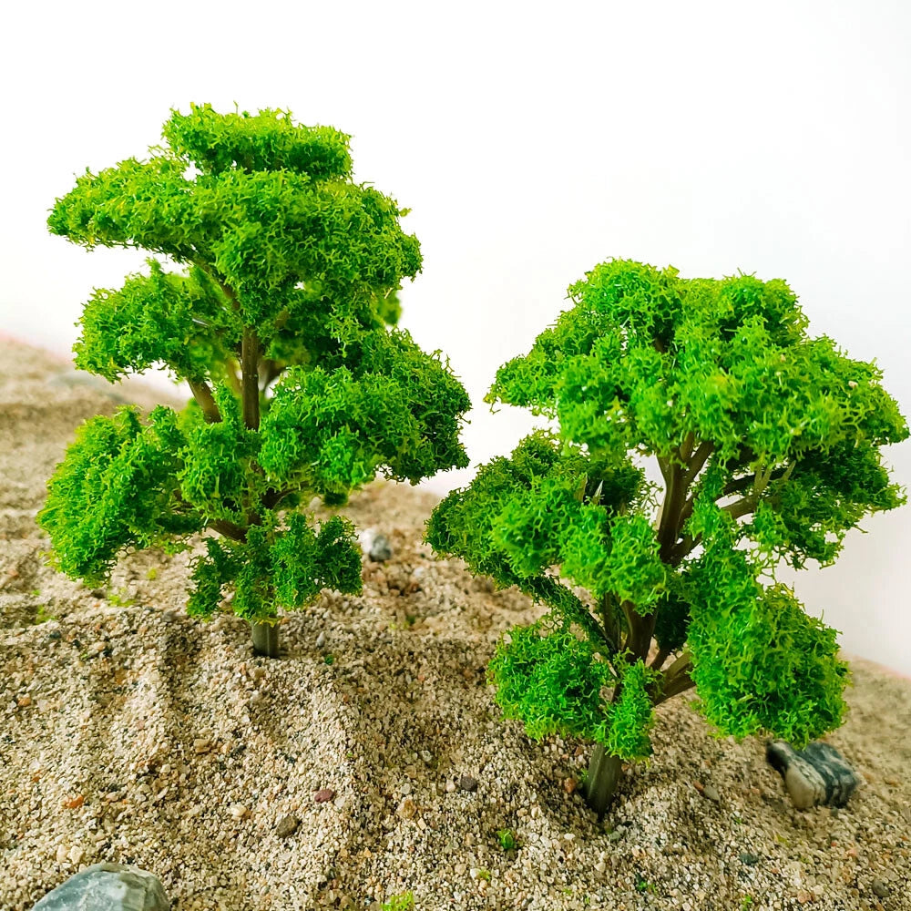 10pc Banyan Trees for Train Railway Garden Park Scenery (1:75-1:100)