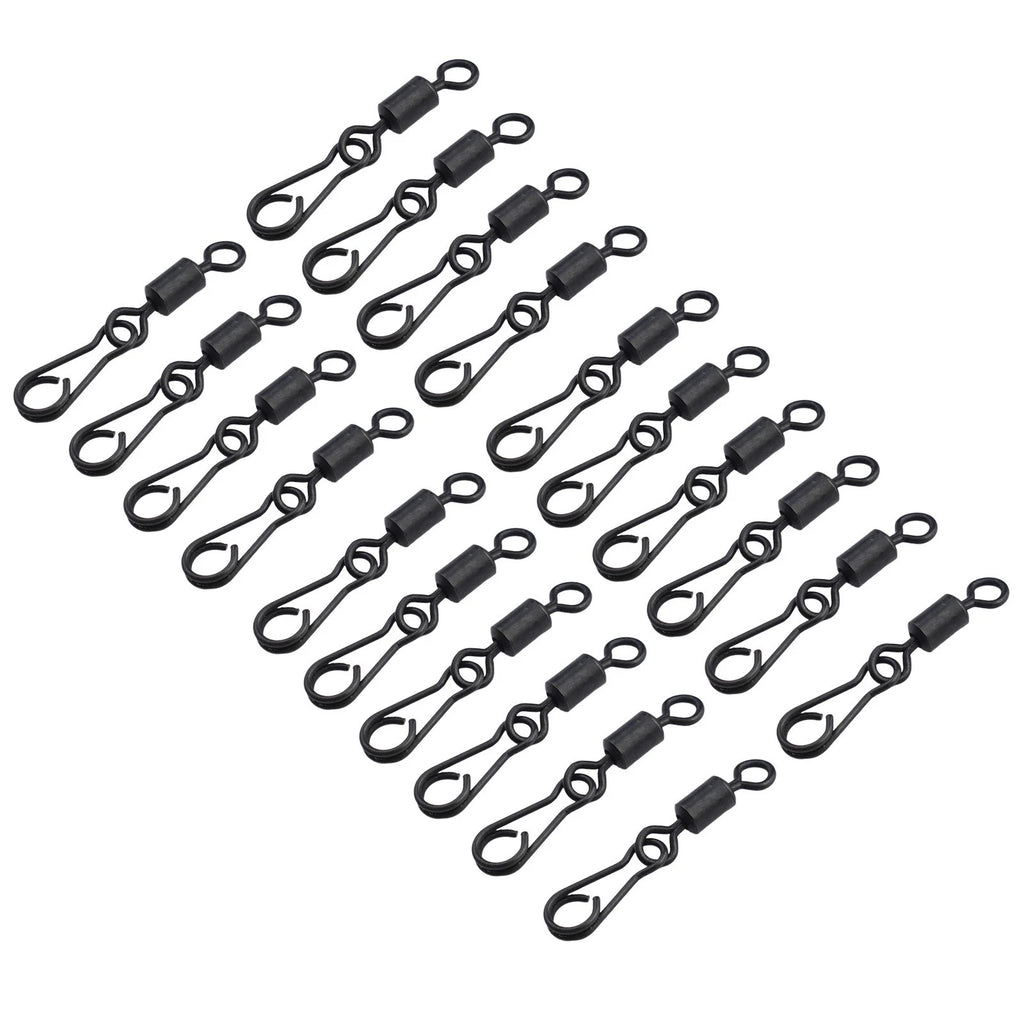 Set of 4 Quick Change Swivels for Fishing Tackle Carp Rig Clips