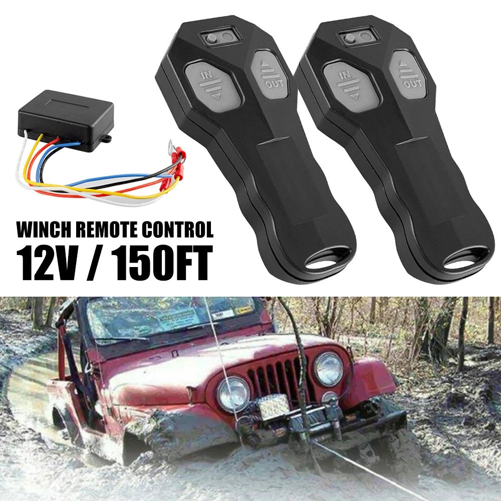 Wireless Winch Remote Control Kit for Jeep Truck ATV SUV (IP67)