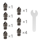 10Pcs Hardened Steel Nozzle for Creality CR-10 Ender 3 Pro 5 Series