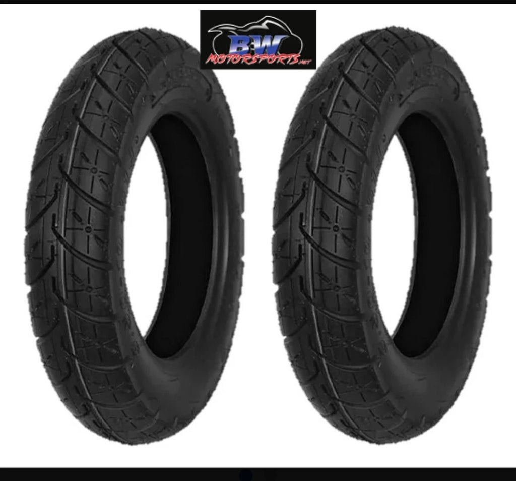 Set of 2 Tires for Honda Elite 80 CH80 (1985–2007) 3.50-10