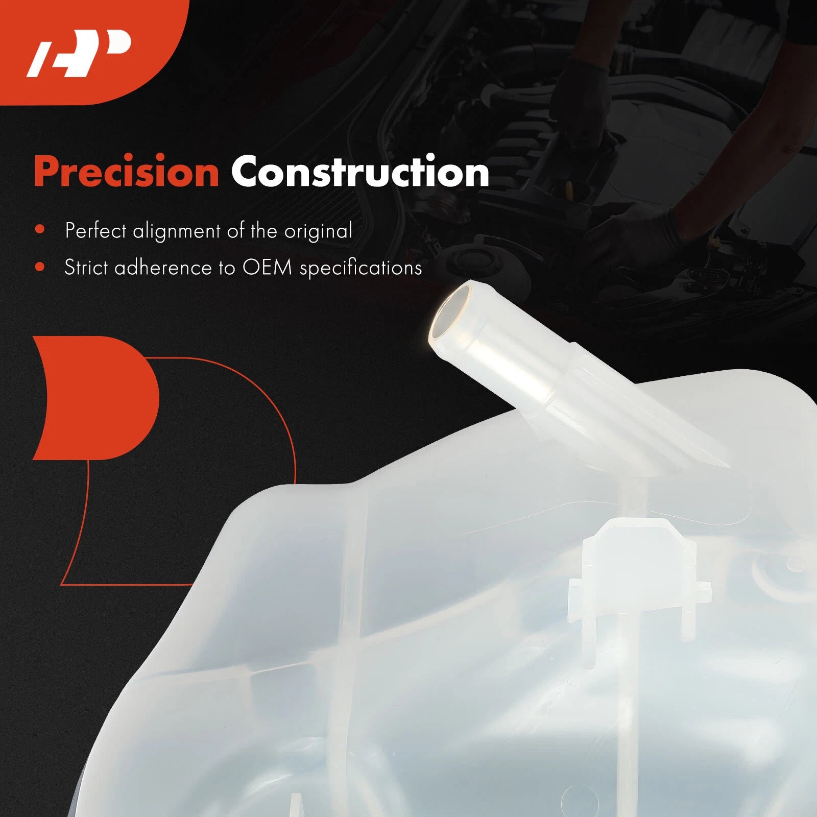 Engine Coolant Reservoir with Cap for Ford Mustang