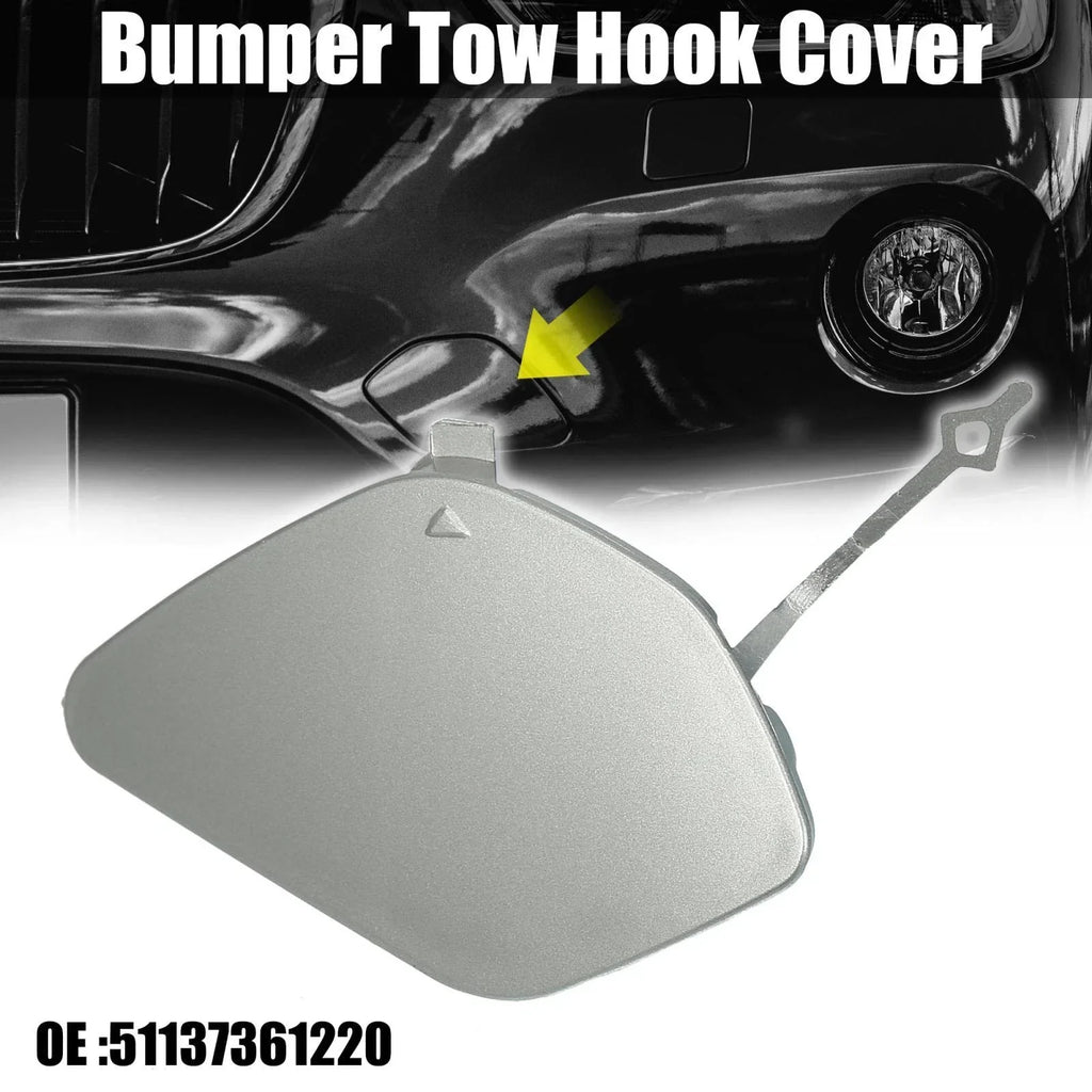 Tow Hook Cover for BMW F48 Cap Silver Gray
