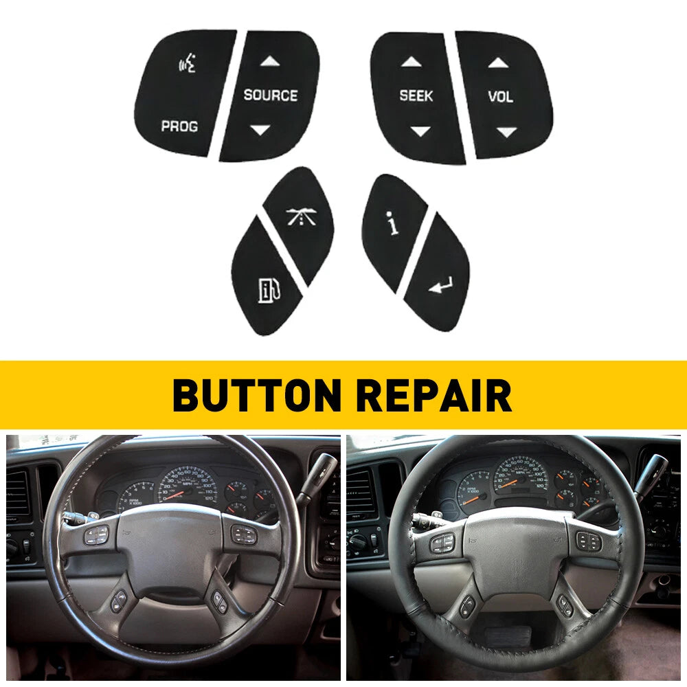 Set of 4 Steering Wheel Control Switches for Chevy Silverado GMC Yukon (1999–2006)