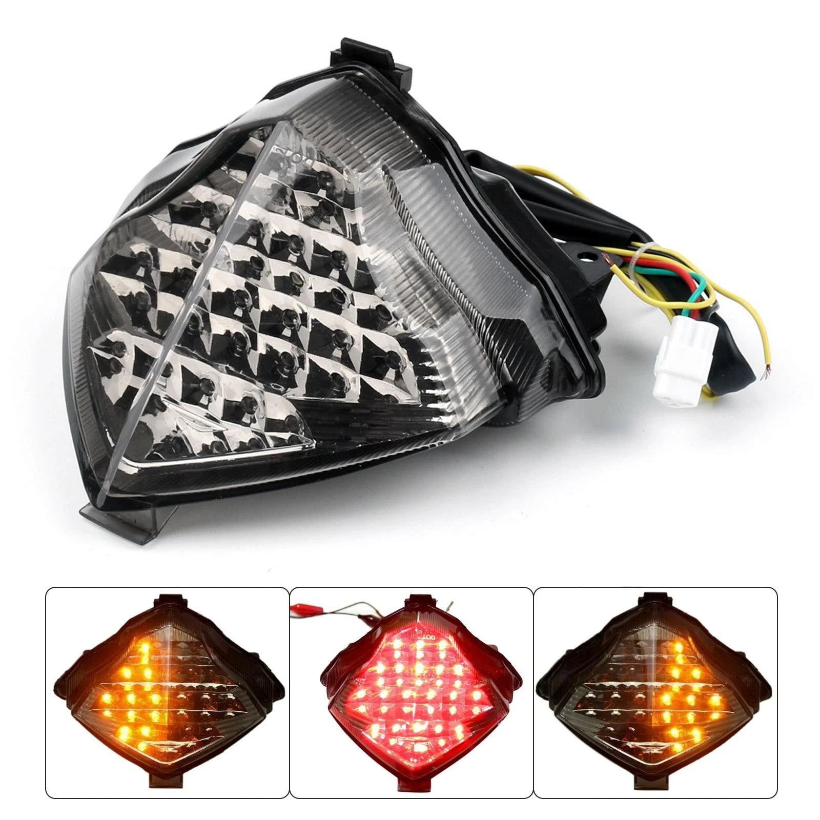 Smoke LED Tail Light with Turn Signal for Yamaha YZF R1 (2004–2006)