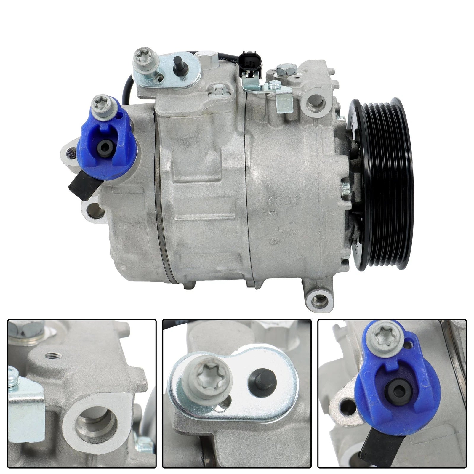 A/C Compressor w/ Clutch for BMW 325i 328i 330i 525i 528i 530i (2004–2013)