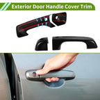 Exterior Door Handle Cover Trim for Ford Bronco (2021–2025) Gloss Black ABS