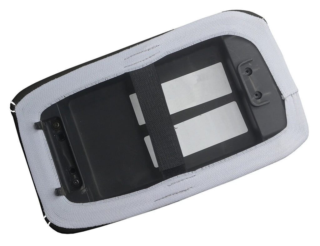 Leather Console Lid Pull Over Cover for Toyota Matrix (2003–2008) White Stitch
