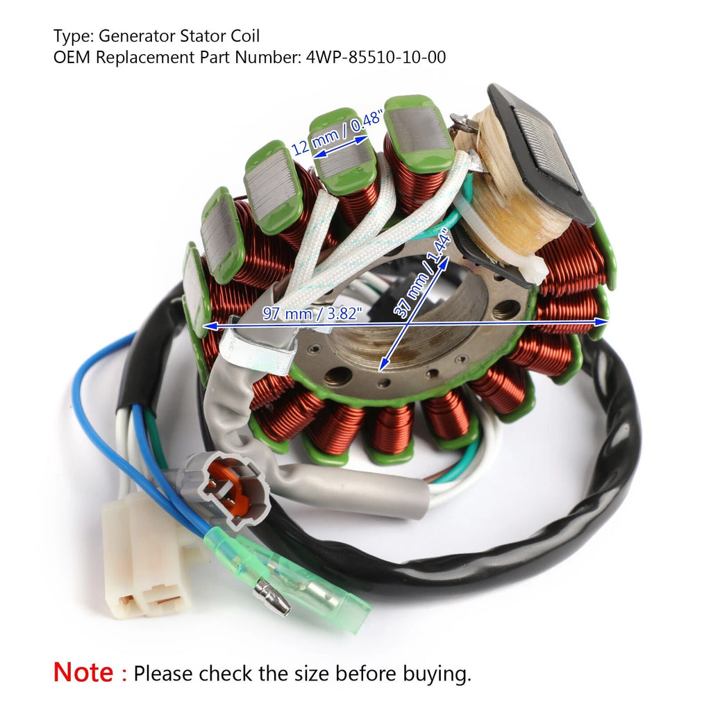 Stator Generator for Yamaha Trailway TW200 (2001–2021) 4WP-85510-10-00